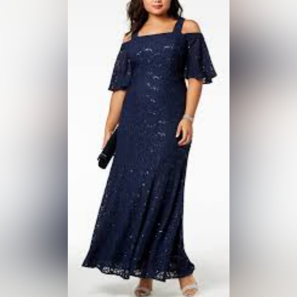 ALEX EVENINGS size 16W evening gown